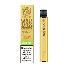 Gold Bar Reload Lemon & Lime Disposable - Box Of 10